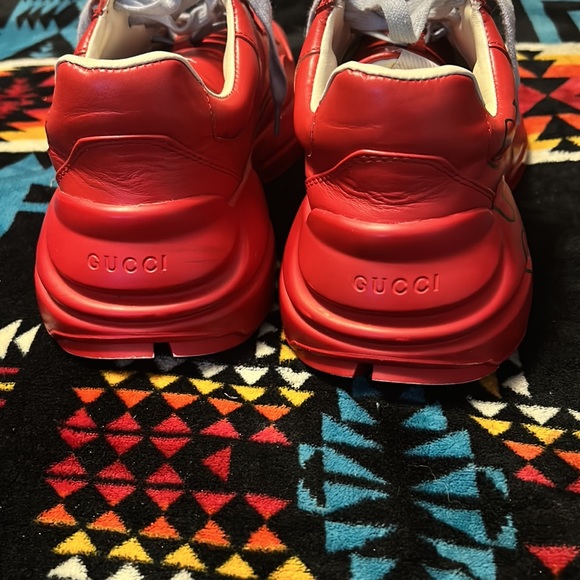 Male size 10 Gucci sneakers. They are red and very comfortable. - Picture 2 of 3